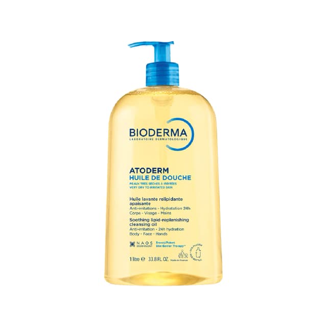 Embalagem do Óleo de Banho Hidratante Atoderm da marca Bioderma