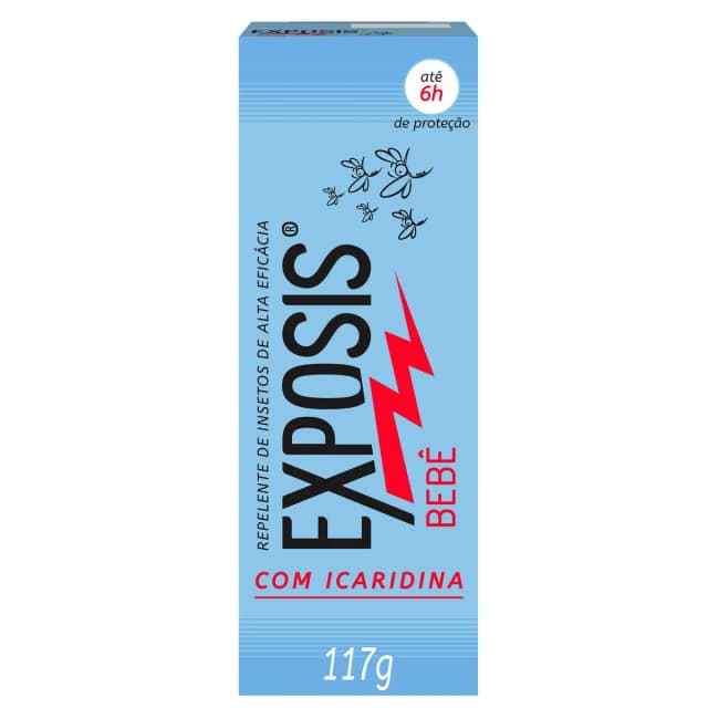 Bisnaga de Repelente em Gel Exposis Bebê Icaridina 117ml