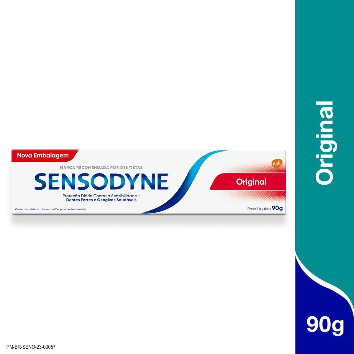 Embalagem do Creme Dental Original da marca Sensodyne