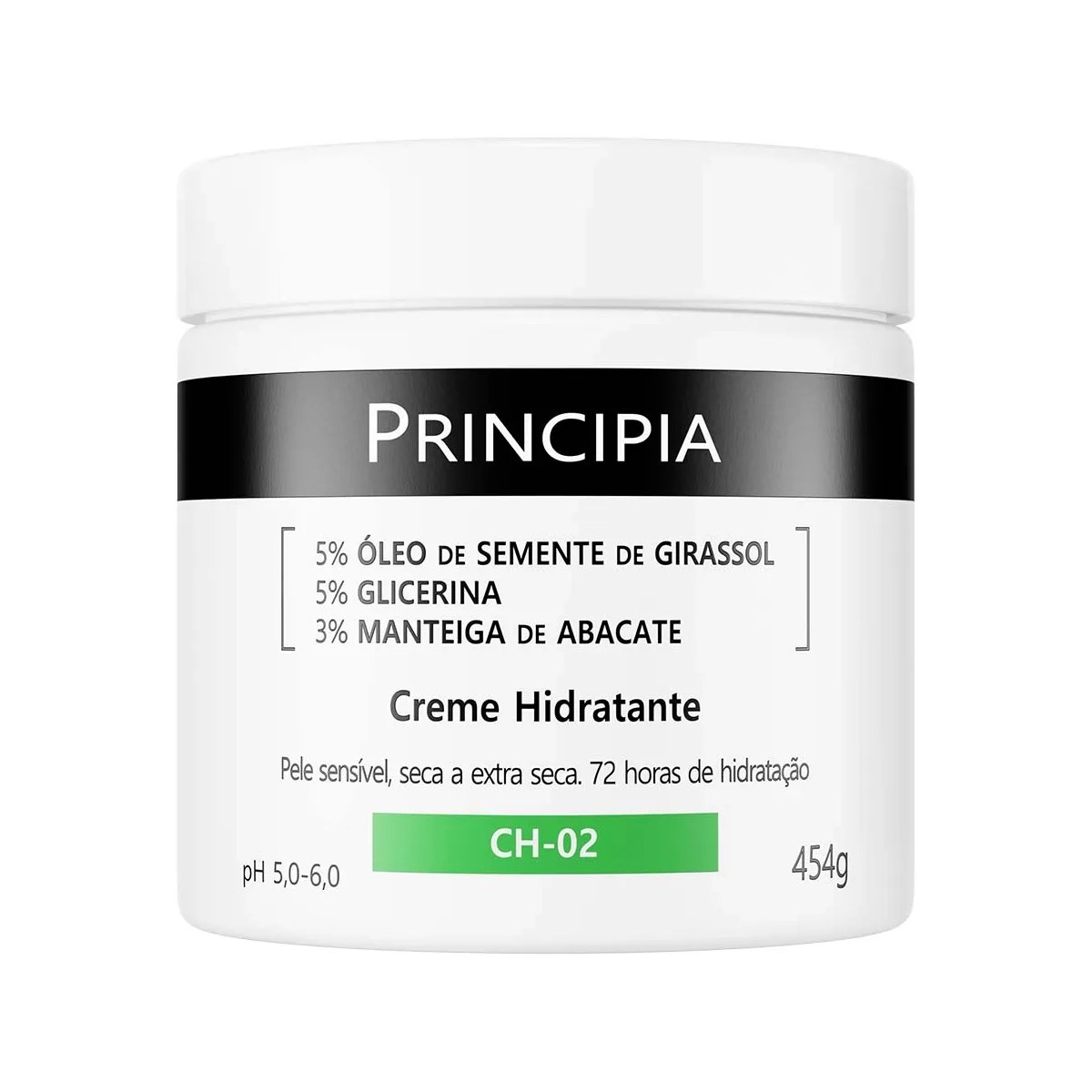Pote de Creme Hidratante Corporal Principia Skincare 454g