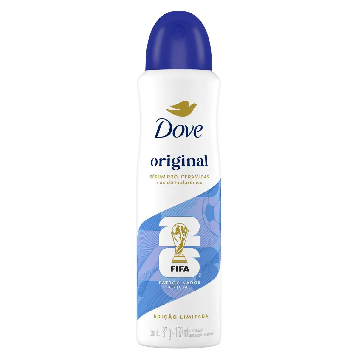 Lata de Desodorante Aerosol Dove Original Feminino 150ml