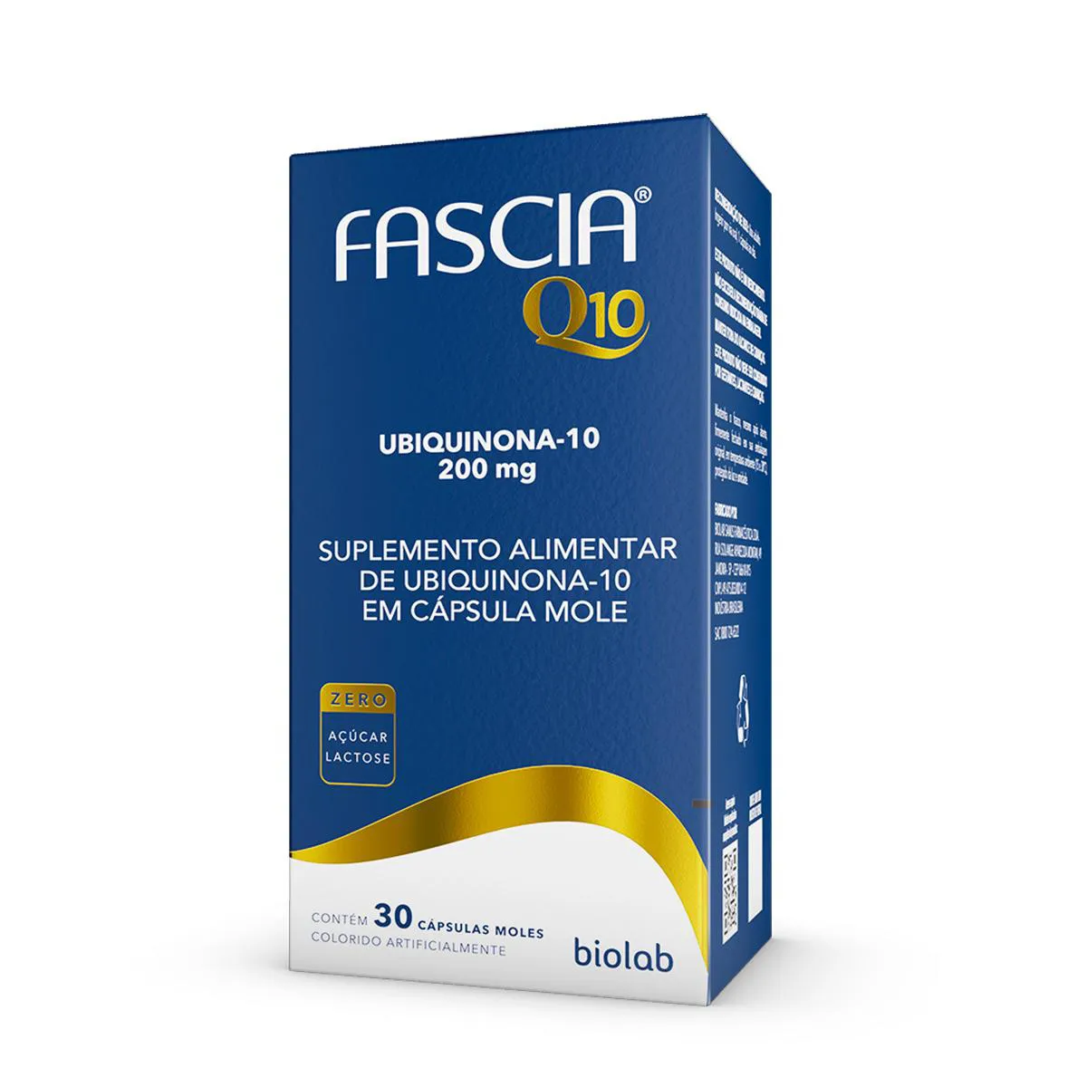 Embalagem do Coenzima Q10 200mg da marca Fascia
