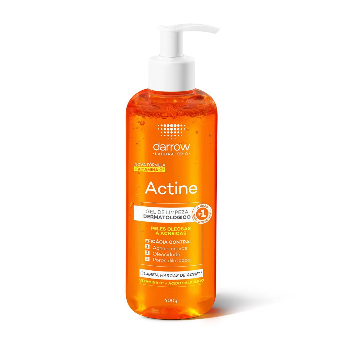 Embalagem do Gel de Limpeza Actine da marca Darrow