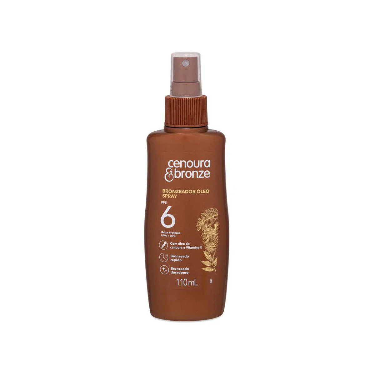 Frasco do Óleo Bronzeador Cenoura & Bronze FPS 6