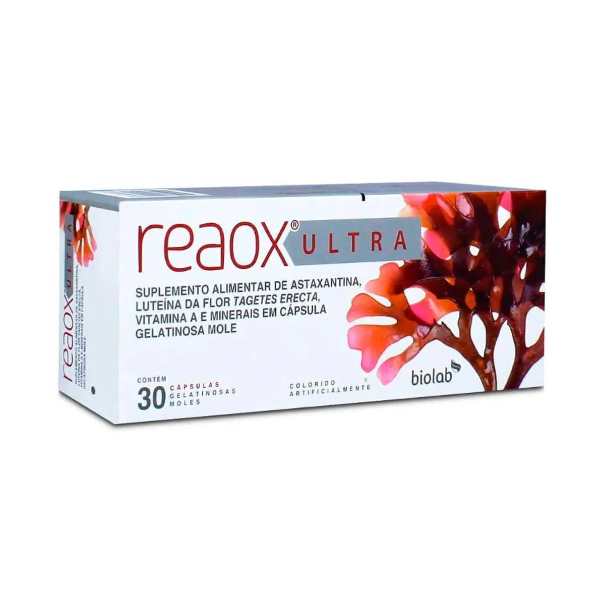 Embalagem do Polivitamínico Ultra da marca Reaox
