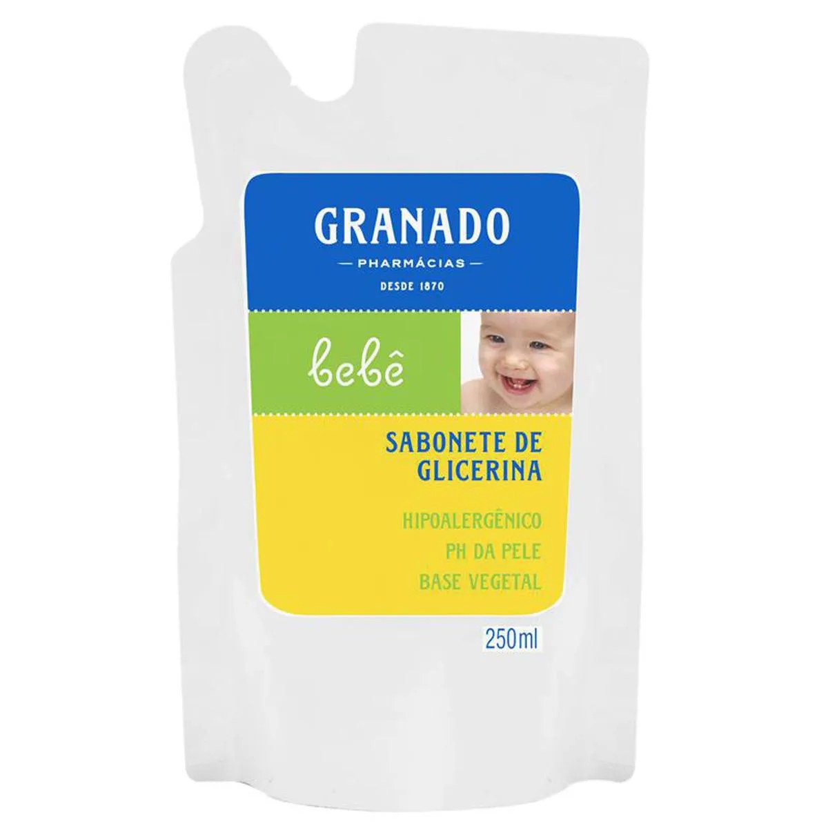 Refil de Sabonete Líquido Infantil Granado Bebê Glicerina 250ml