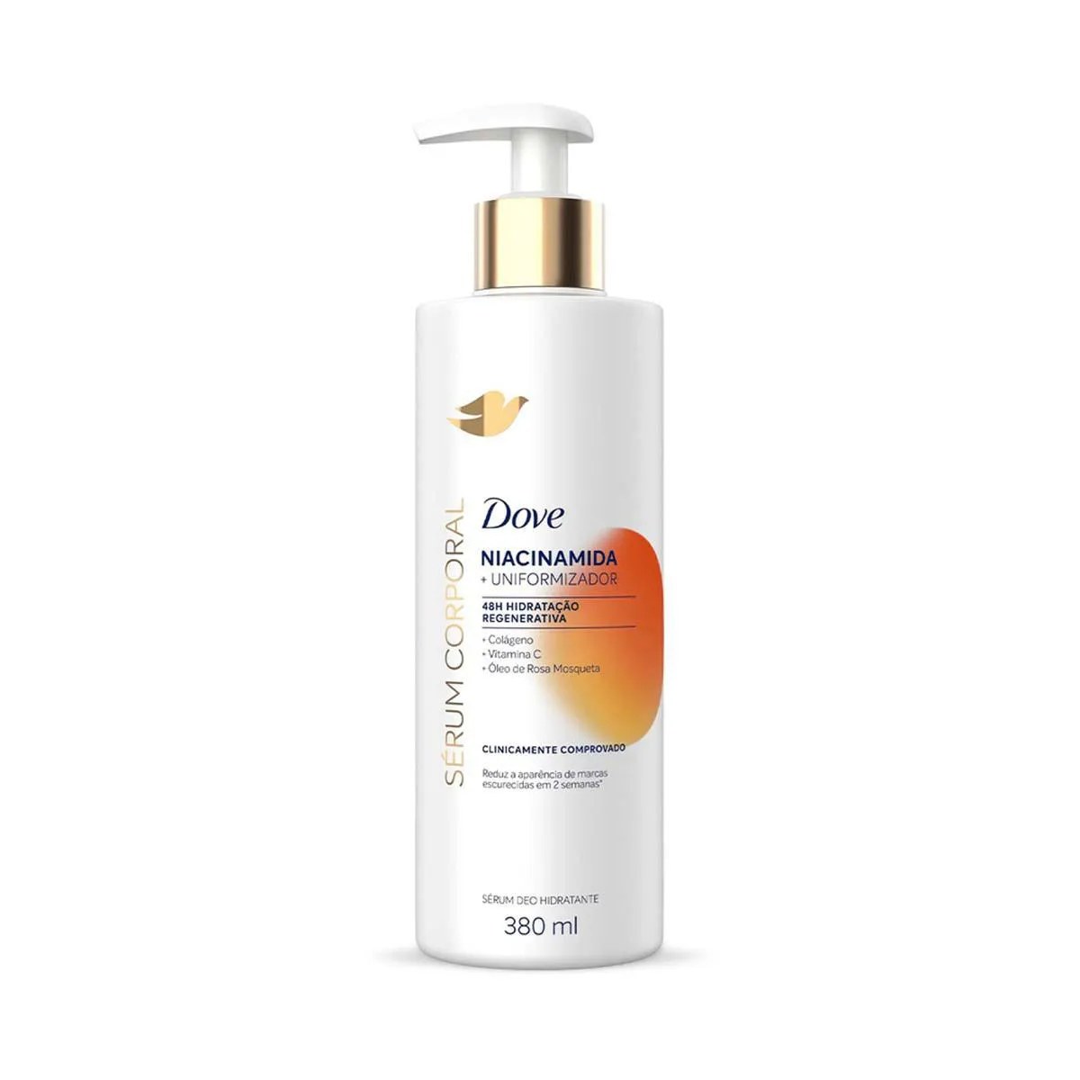 Frasco de Sérum Hidratante Corporal Dove Niacinamida 380ml