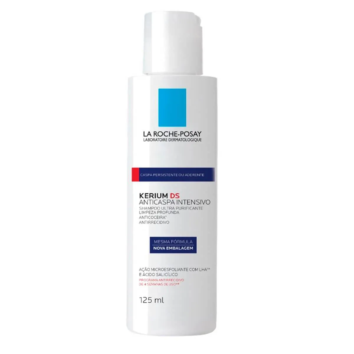 Embalagem do Shampoo Anticaspa Intensivo Kerium DS da marca La Roche-Posay