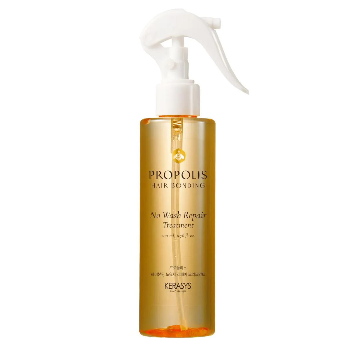 Embalagem do Tratamento Reparador Sem Enxágue Propolis Hair Bonding da marca Kerasys